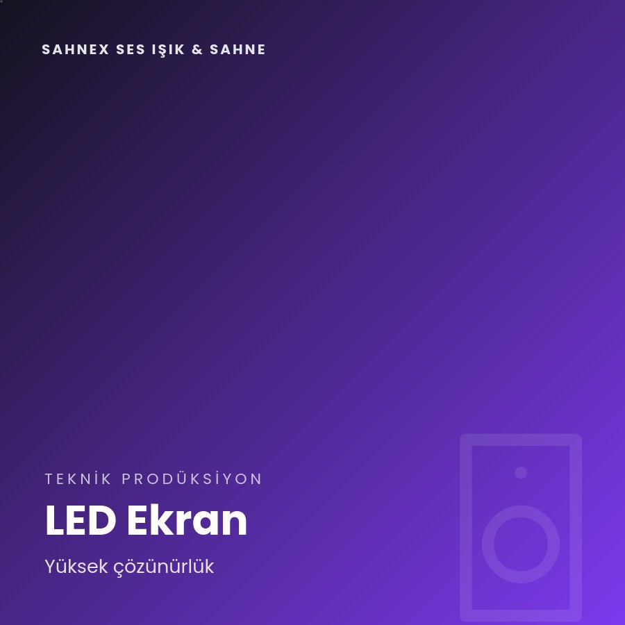 SahneX Ses Işık & Sahne 3