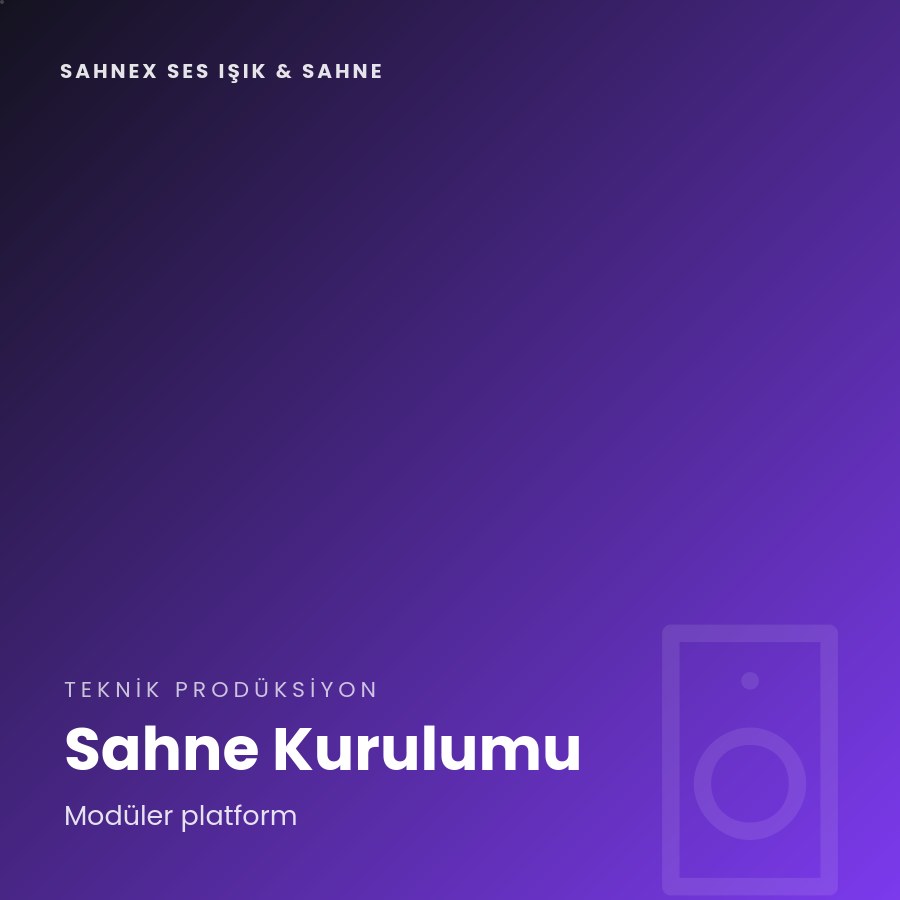SahneX Ses Işık & Sahne 4